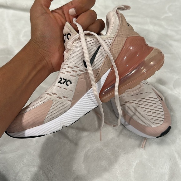 Nike Air Max 270 Blush and White Sneakers - Picture 2 of 3